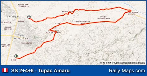 SS 2 4 6 Tupac Amaru Stage Map Rally Pisco 2024 ACP Rally