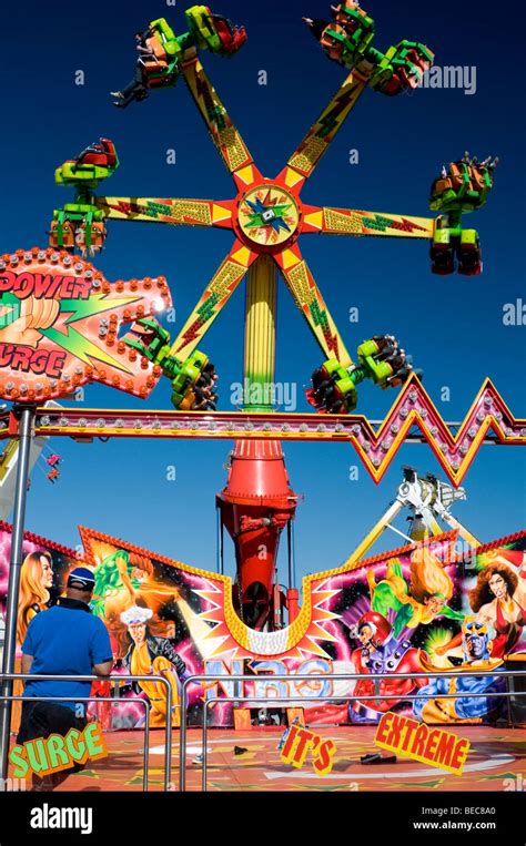 Rides and amusements at Royal Melbourne Show, Australia Stock Photo - Alamy