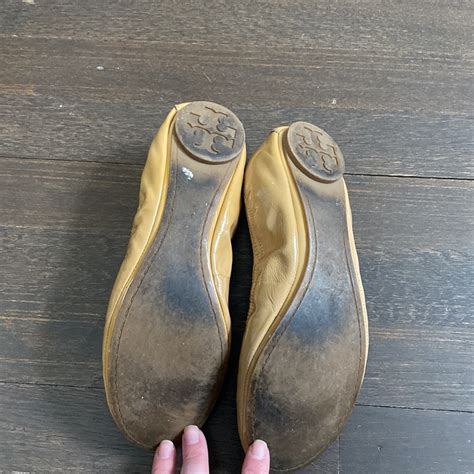 Tory Burch Nude Patent Leather Ballet Flats Gem