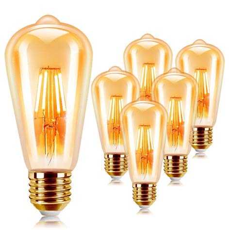 Buy Extrastar Vintage Edison Light Bulb W E Led Filament Light Bulb