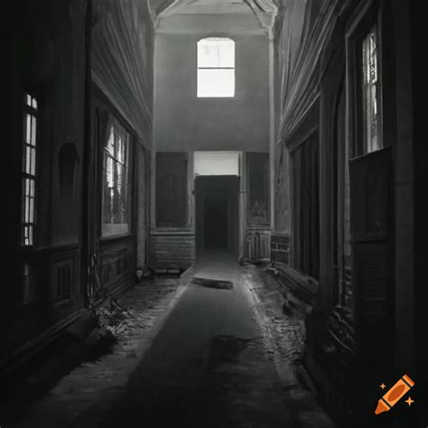 Image Of A Ghost In An Abandoned House On Craiyon