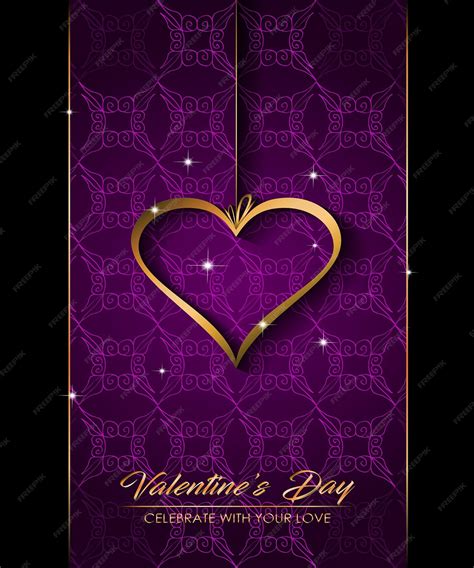 Premium Vector Happy Valentines Day Banner Background