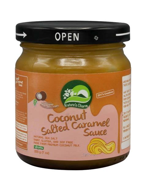 Natures Charm Coconut Salted Caramel Sauce G Vegan