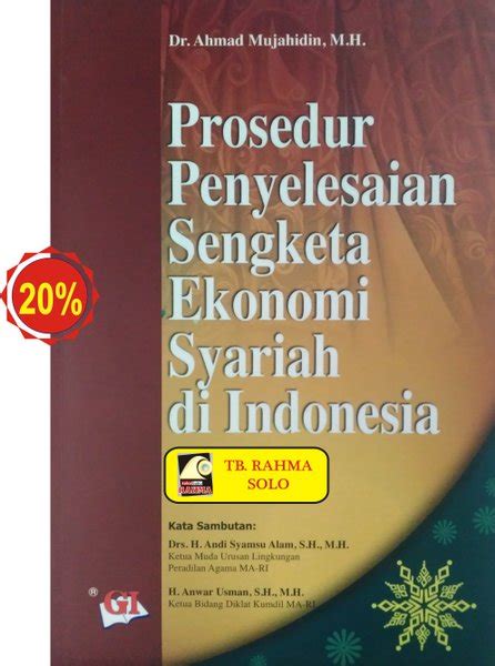 Jual Prosedur Penyelesaian Sengketa Ekonomi Syariah Di Indonesia Dr