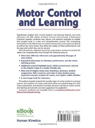 Libro Motor Control And Learning A Behavioral Emphasis Di Richard A