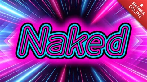 Naked Text Effect Generator