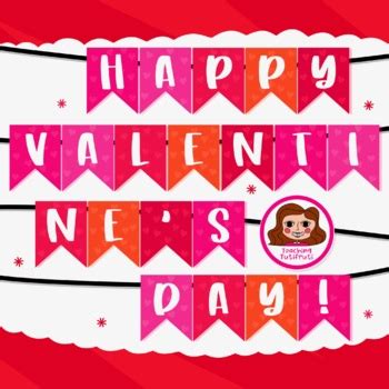 Happy Valentines Banner Teaching Resources | TPT