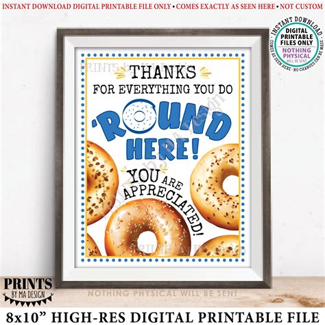 Bagel Teacher Appreciation Free Printable Check Out Our Bagel Appreciation Printable Selection