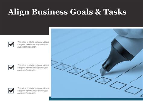 Align Business Goals And Tasks Ppt PowerPoint Presentation Model Guide 