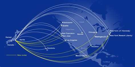 United Airlines Destinations Map - World Map