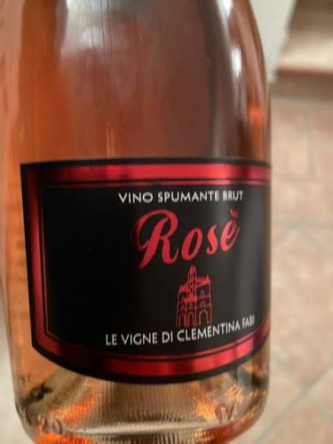 Le Vigne di Clementina Fabi Spumante Brut Rosé Vivino US