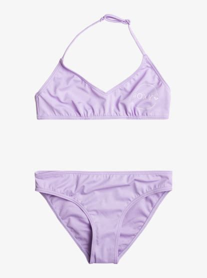 Swim For Days Triangle Two Piece Bikini Set For Girls 6 16 Roxy