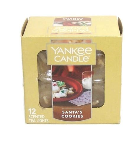 Yankee Candle Santas Cookies Tea Light Candles Vanilla Cookie Cinnamon