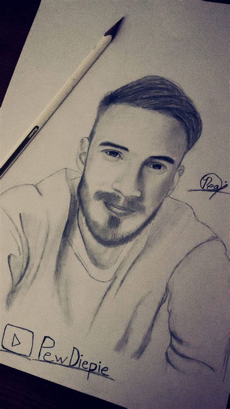 Pewdiepie Portrait By Artofrea On Deviantart