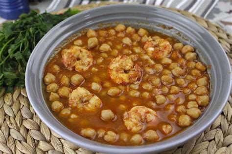 Garbanzos Con Langostinos O Con Gambones Recetas Sin Lactosa Orielo