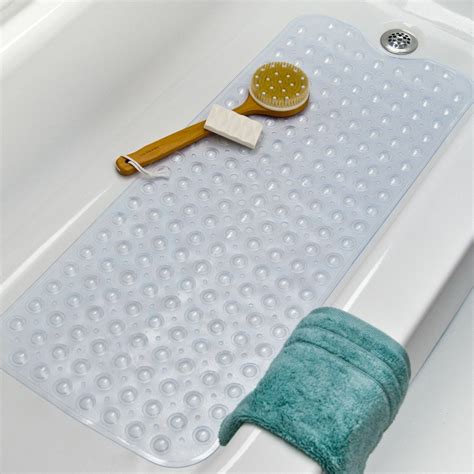 Zimtown Bath Tub Clear Bath Mat Non Slip Safety Anti Skid Shower