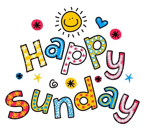 Happy Sunday Weekend Doodle Text Lettering 3272358 Vector Art at Vecteezy