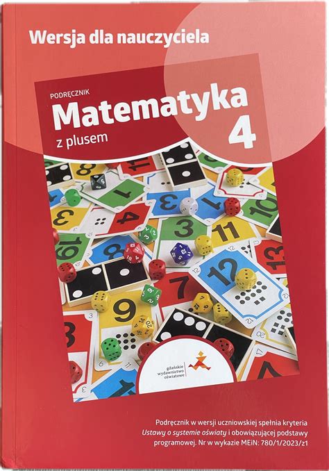 Matematyka z plusem GWO KL 4 książka nauczyciela 14281861262