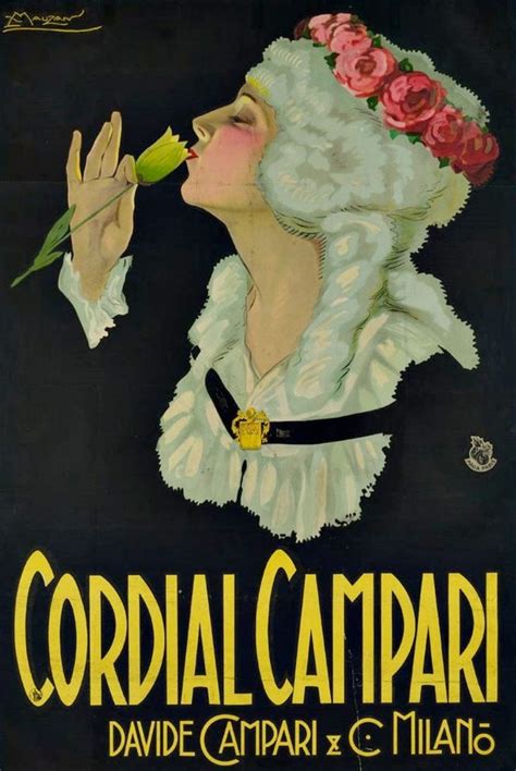 Cordial Campari Achille Mauzan Italian Posters Campari Painting