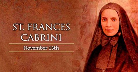 Easy Novena To Saint Frances Cabrini Patron Of Immigrants SHARE