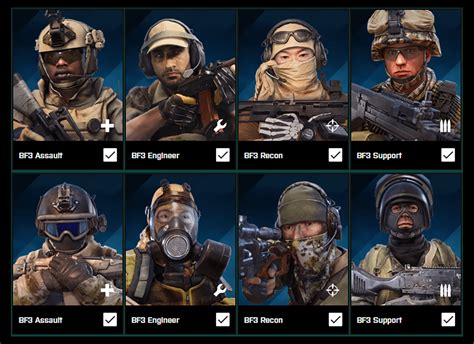 All characters (1942, 3, Bad Company 2) : r/BattlefieldCosmetics