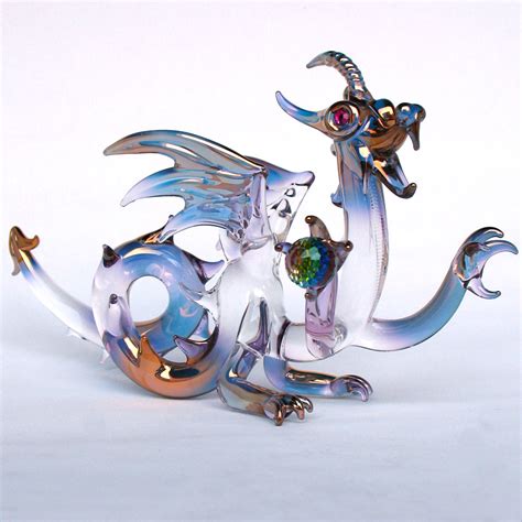 Hand Blown Glass Dragon Medieval Prochaska Gallery