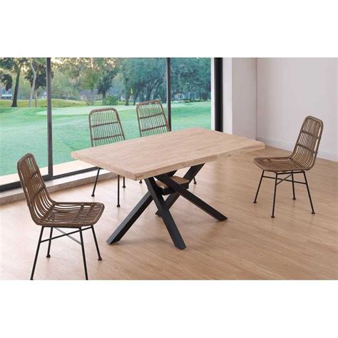 Mesa Comedor Ares Con Forma Roble 150 Compra Online Noryk Home