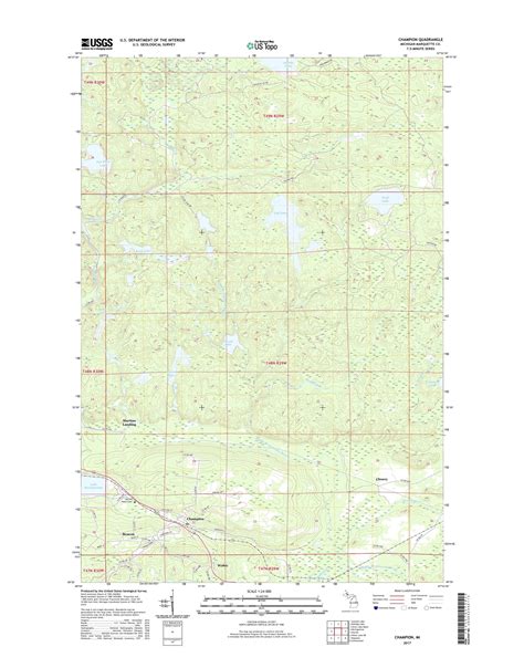 Mytopo Champion Michigan Usgs Quad Topo Map