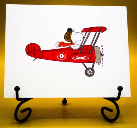 Snoopy Flying Ace Card: Add a Greeting or Leave Blank - Etsy