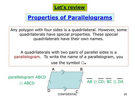 Ppt Geometry Properties Of Parallelogram Powerpoint Presentation