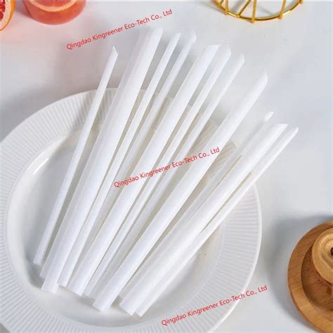 Biodegradable PLA Straw Boba Drinking Separately Packaged Disposable