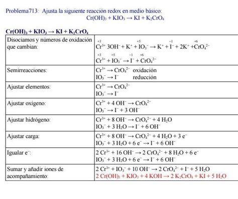 Ajusta Las Ecuaciones Siguientes Que Corresponden A Reacciones Redox En