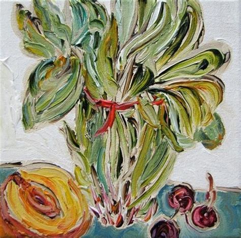 Fresh Picked Spinach Original Fine Art For Sale © Kristin Gibson