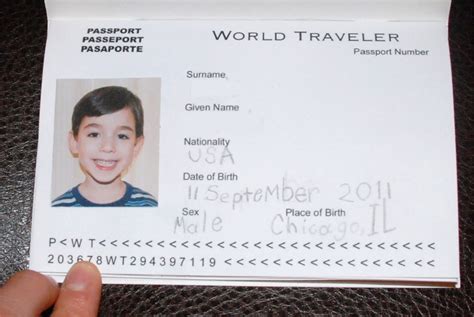 The Crafty Work At Home Momma: Little Pretend Passports