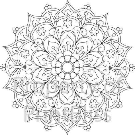 Coloring Page Printable Mandala