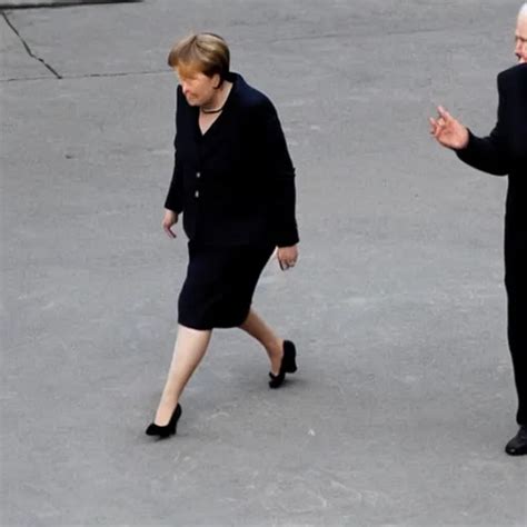 Angela Merkel Moonwalking Like Michael Jackson Style Stable