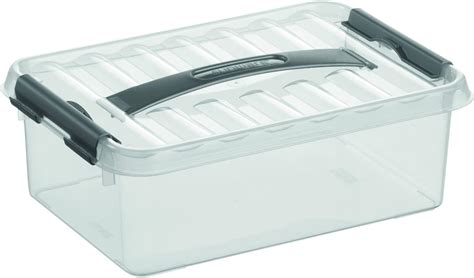 Sunware Q Line Storage Box 4 Litre Transparent Colour Amazon Co Uk