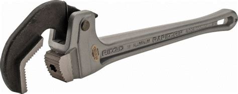 Ridgid Rapidgrip Pipe Wrench 18 OAL Aluminum MSC Direct