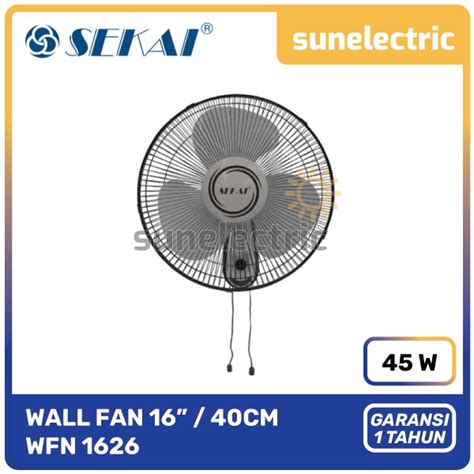 Jual Sekai WFN 1626 Kipas Angin Dinding Wall Fan 16 Inch 16 40