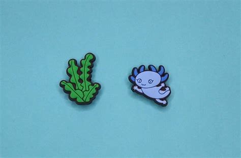 Axolotl Croc Charms Amphibian Animal Shoe Charms Salamander Etsy