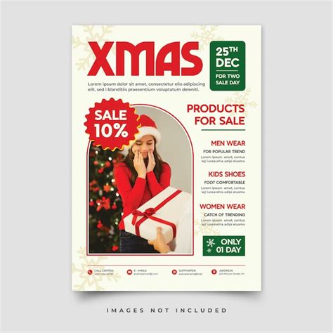 Premium Psd Merry Christmas Poster Template