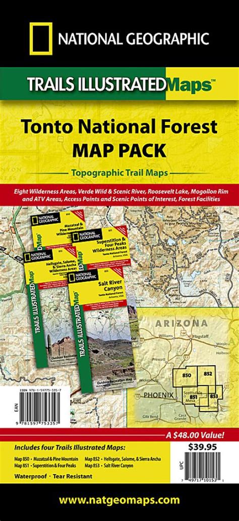 Tonto National Forest : map pack by National Geographic | Maps.com.com