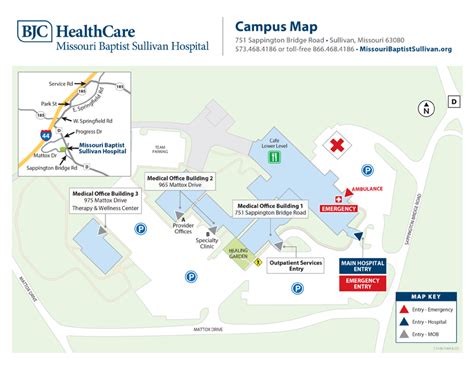 Maps And Directions To Missouri Baptist Sullivan Hospital