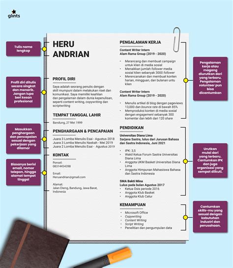 6 Contoh Cv Mahasiswa Dan Langkah Langkah Menyusunnya