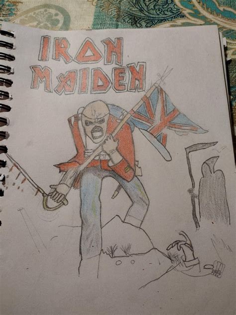 The Trooper drawing : r/ironmaiden