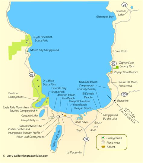 Lake Tahoe Beaches Map - Florida State Fairgrounds Map