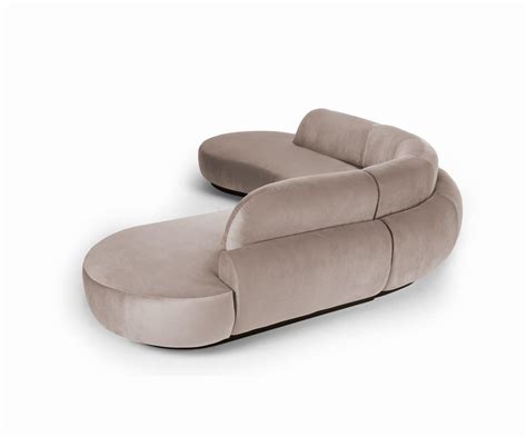 Naked Curved Sectional Sofa 3 Piece With Beech Ash 056 5 And Paris