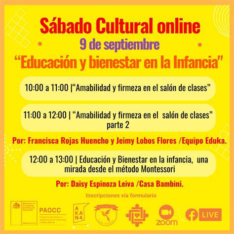 Jornada De Talleres Charlas Online Gratuitas Espacio Cultural Akana