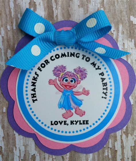 Abby Cadabby Birthday Favor Tags Abby Cadabby By Merrymakerspapier