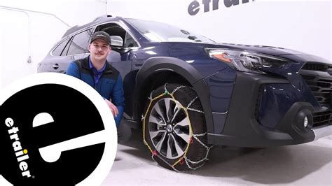 Etrailer Install Titan Chain Snow Tire Chains On A 2023 Subaru